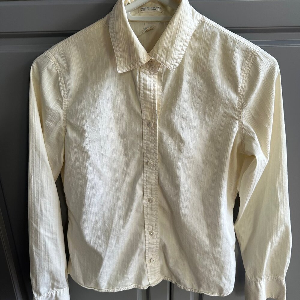 Old Navy White Button-Down Shirt | Size Small | Stretch Everyday Essential